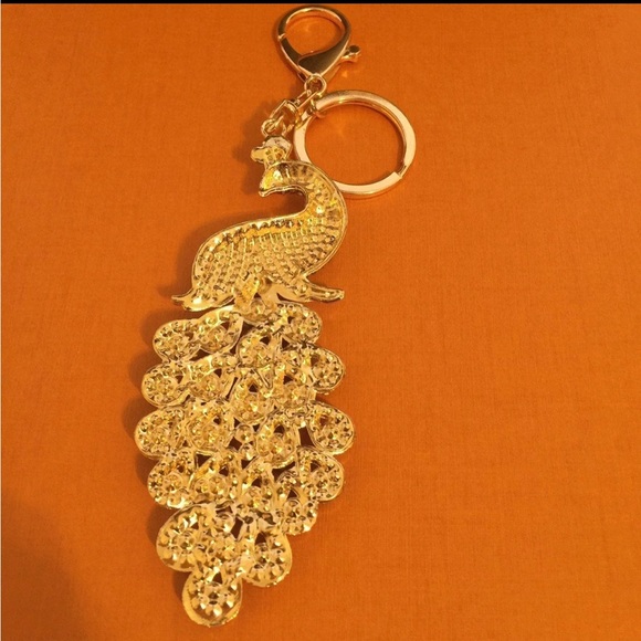 ❤️❤️❤️NEW multi-color large peacock purse charm❤️❤️❤️ - Picture 9 of 9